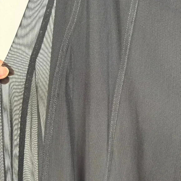 Veronique‎ Young Maxi Skirt Size 8 Black Lined Mesh - Picture 5 of 11
